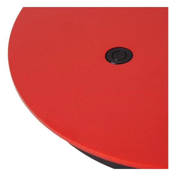 Lucide Premium OGDEN - Lampe de bureau - LED 3 StepDim - 1x7W 3000K - Rouge - détail 3